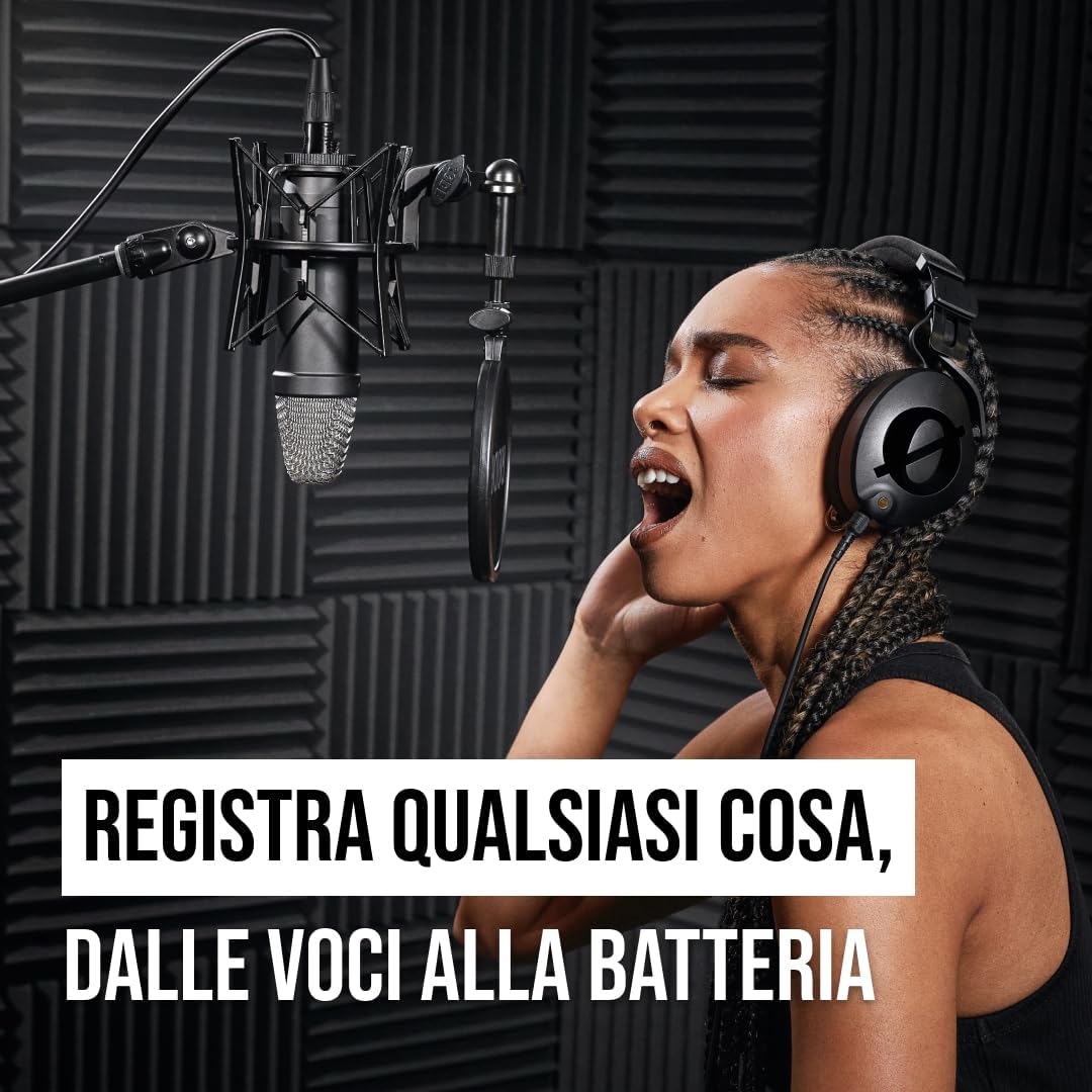RØDE NT1 Signature Series Microfono a condensatore a grande diaframma della con supporto antivibratorio, filtro antipop e cavo XLR per produzione musicale, registrazione vocale, streaming e podcast