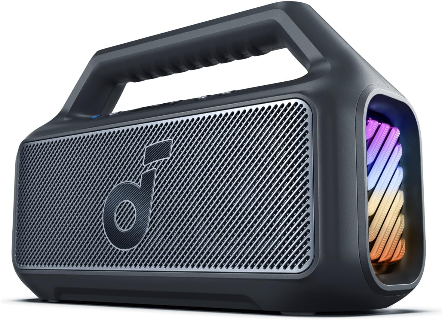 Soundcore Cassa Bluetooth Portatile Boom 2, 80W Booming Sound con Subwoofer e BassUp 2.0, 24H, IPX7, Luce LED, USB-C, EQ Personalizzato, per Esterni, Campeggio Spiaggia e Giardino