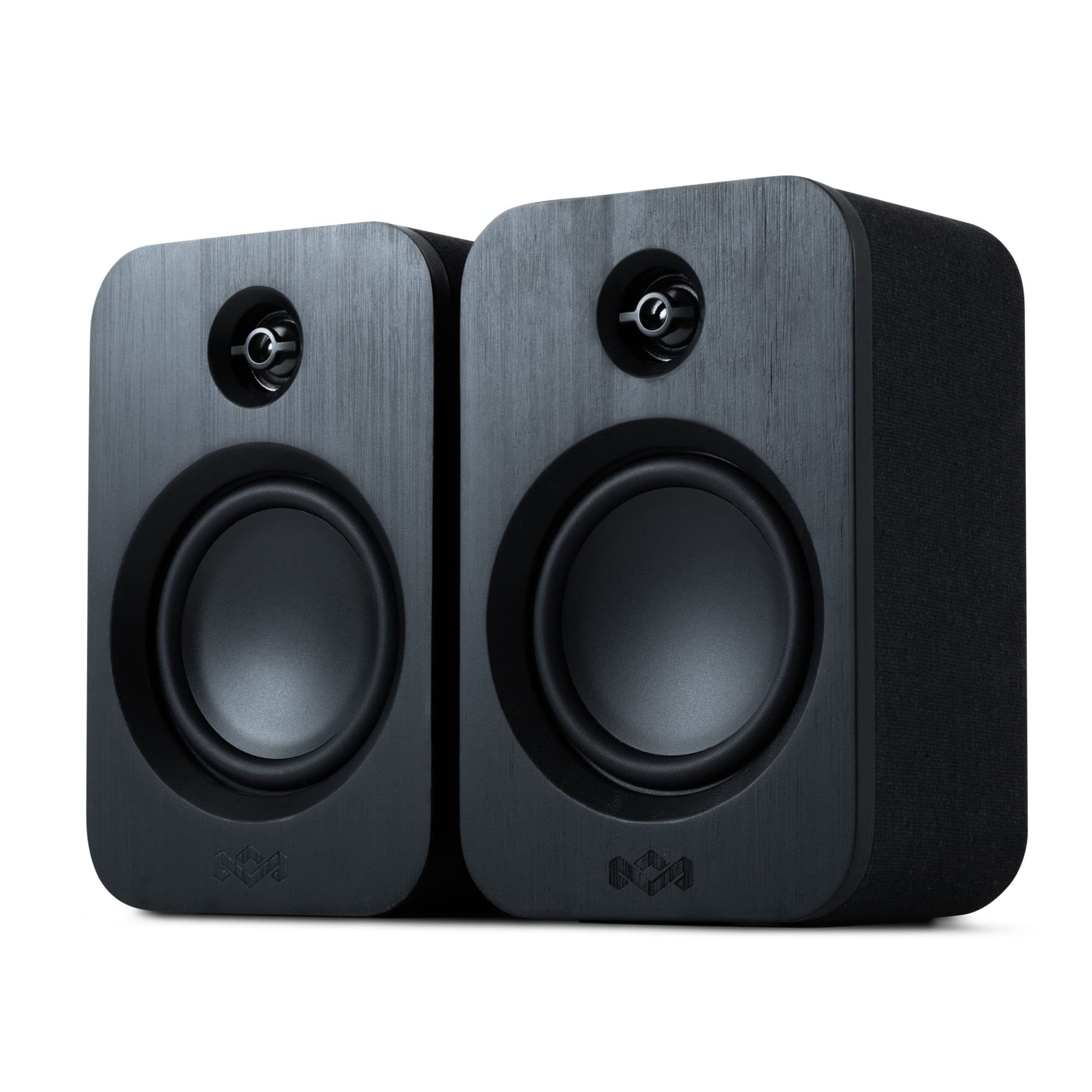 Marley Casse House of Get Together Duo da Libreria - Casse Bluetooth con Ingresso AUX, Compatibili con Giradischi e Vinili - Altoparlanti Libreria Attivi ad Alta Definizione, Design Sostenibile