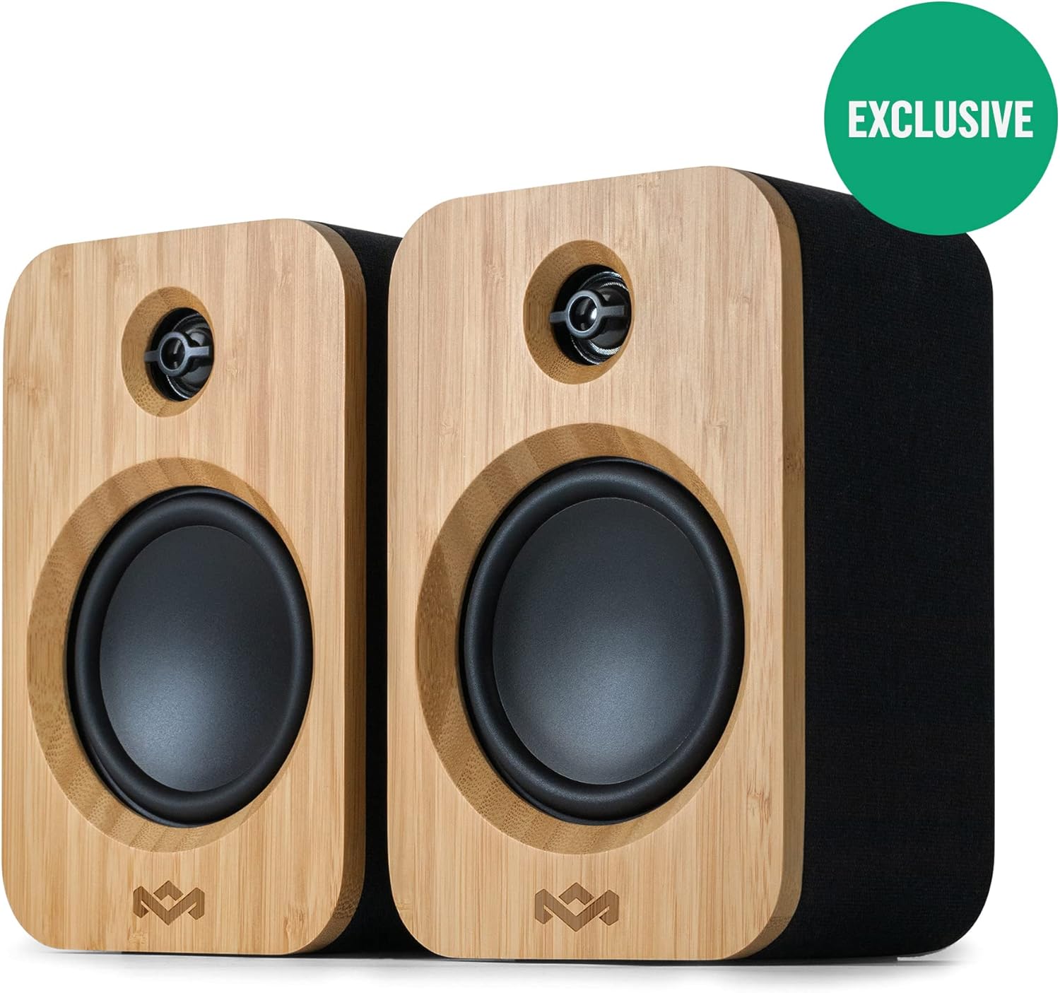 Marley Casse House of Get Together Duo da Libreria - Casse Bluetooth con Ingresso AUX, Compatibili con Giradischi e Vinili - Altoparlanti Libreria Attivi ad Alta Definizione, Design Sostenibile